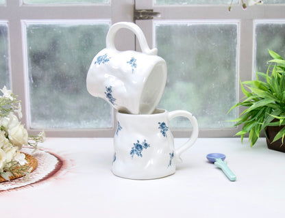 'Zara' Ceramic Coffee Mug, White