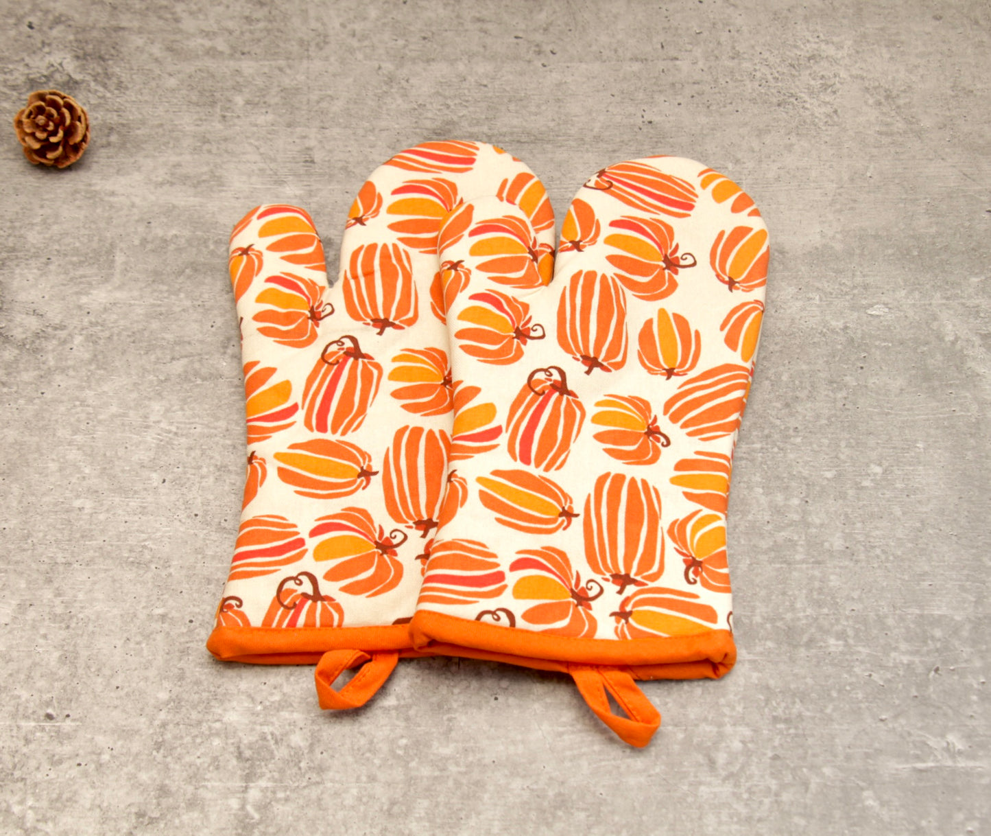 'Pumpkin' Oven Mittens Set of 2