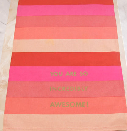 'You Are Awesome' Printed Kitchen Towels, Set of 2