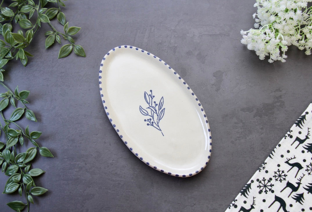'Wilderberry' Ceramic Oval Platter