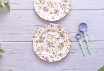 'Lilac' Ceramic Dessert Plate
