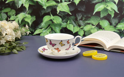 'Chrysalis' Ceramic Cup & Saucer Set Of 1