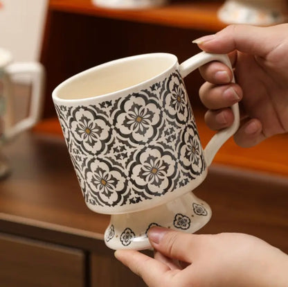 'Moroccan' Ceramic Coffee Mug, Grey