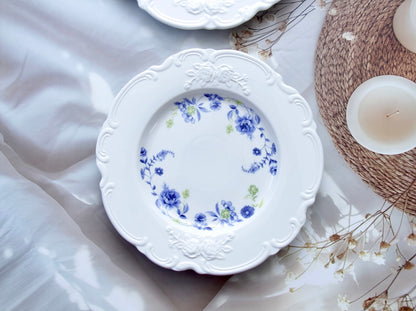'Astrid' Ceramic Dinner Plate | Blue | 10 Inches