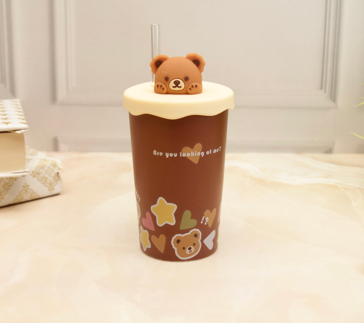 'Teddy' Ceramic Tumbler - Cocoa 1