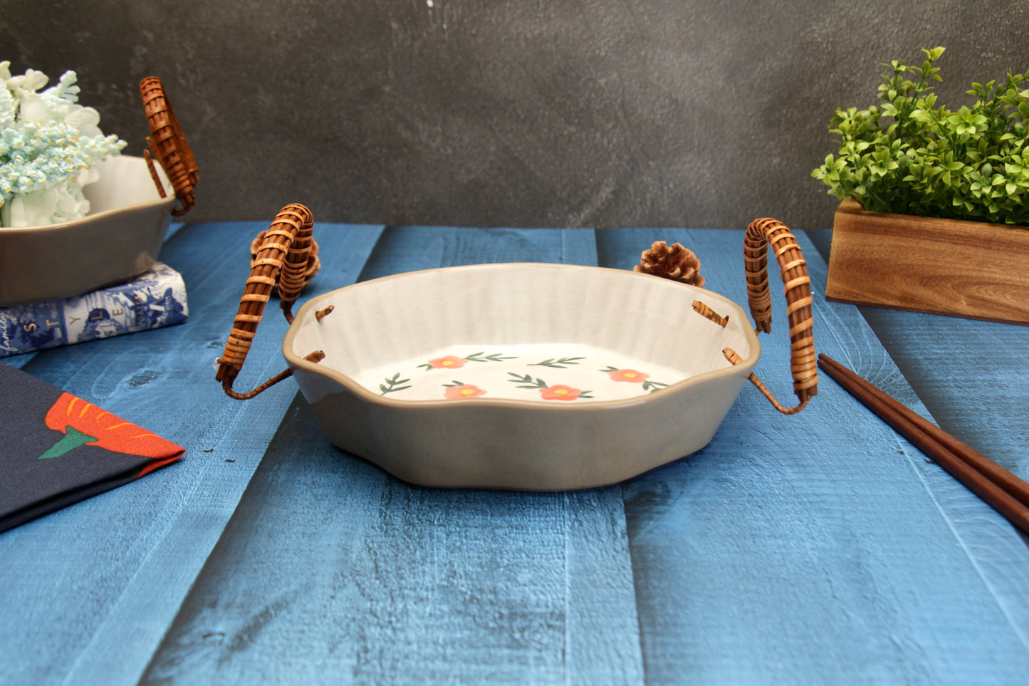 'Cherry' Ceramic Fruit Bowl