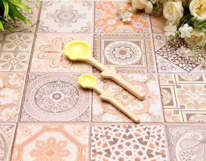 'Sunflower' Yellow Ceramic Spoon Set