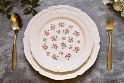 'Roses' Ceramic Dinner Plate