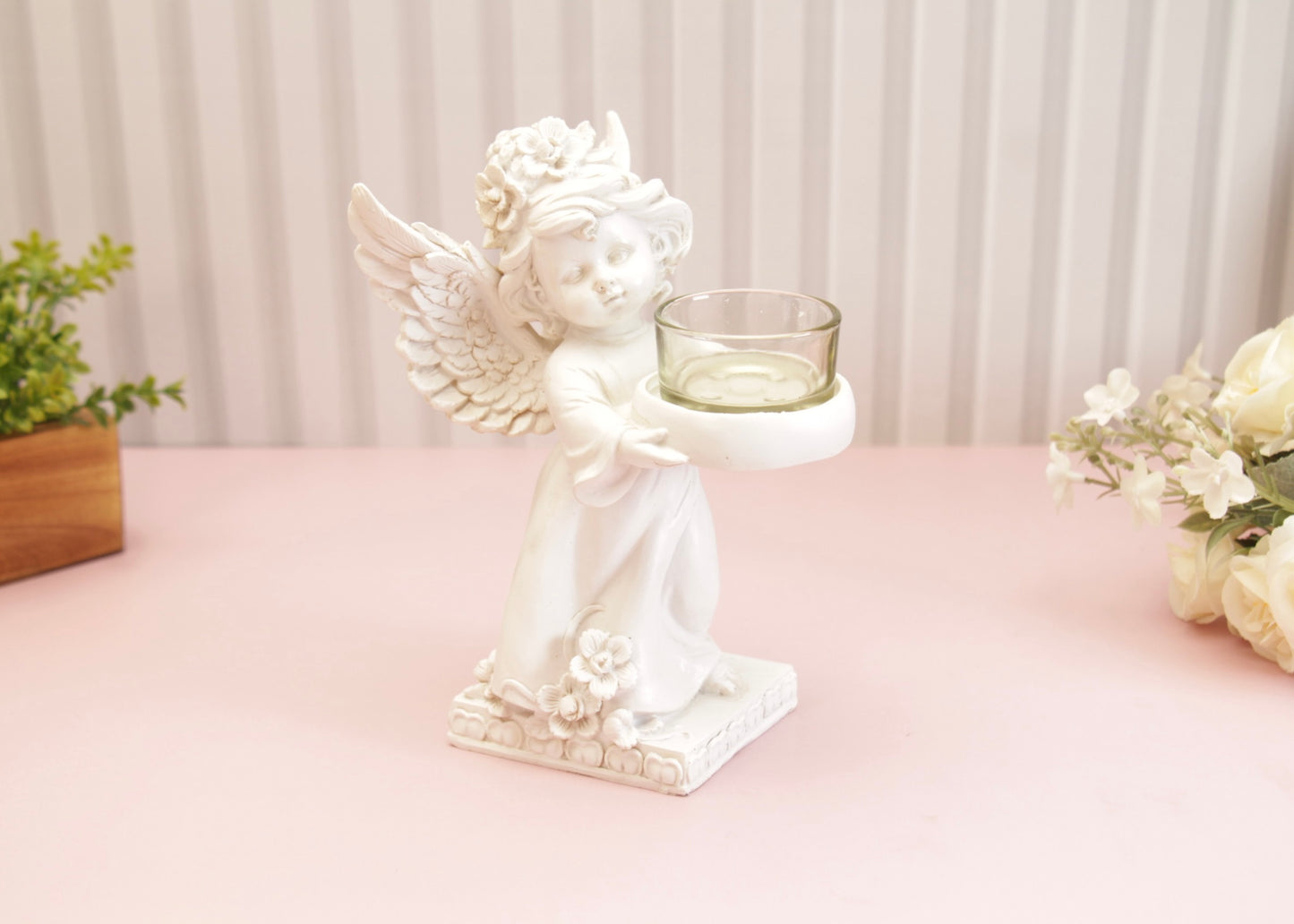 Summer Angel Candle Holder - To the Left