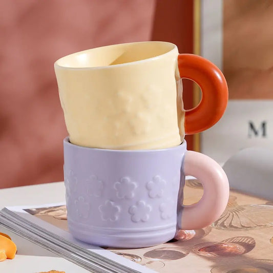 'Dawn' Ceramic Coffee Mug - Beige