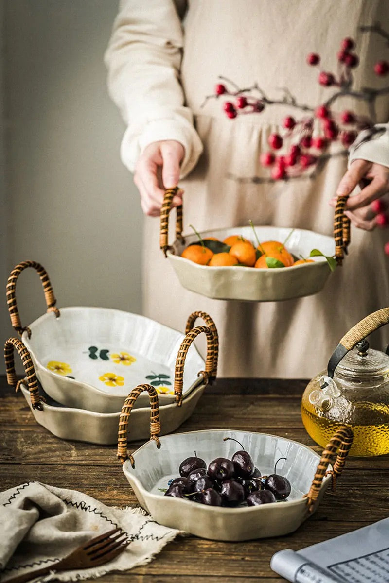 'Cherry' Ceramic Fruit Bowl