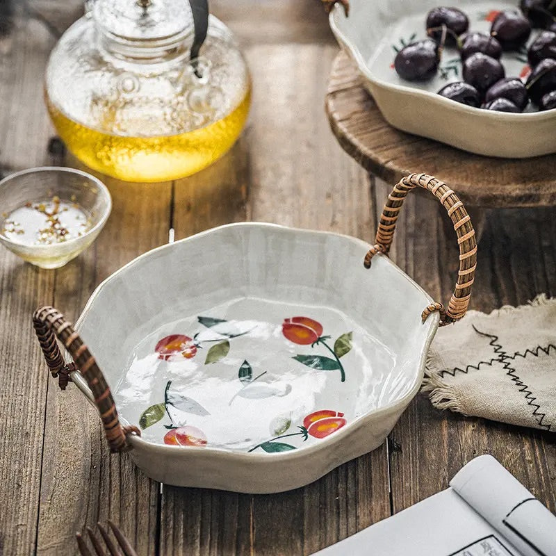 'Cherry' Ceramic Fruit Bowl