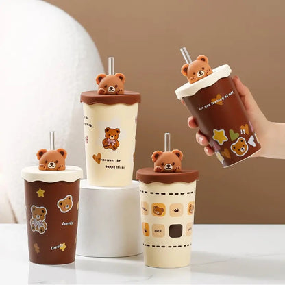 'Teddy' Ceramic Tumbler - Cocoa 2