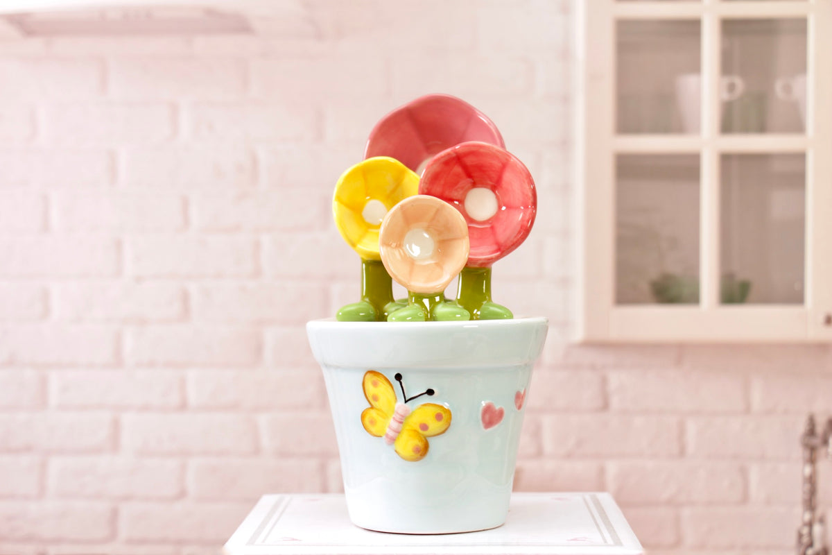 'The Petal Pot' Ceramic Measuring Spoons Set