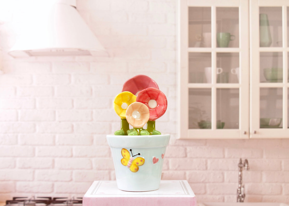'The Petal Pot' Ceramic Measuring Spoons Set