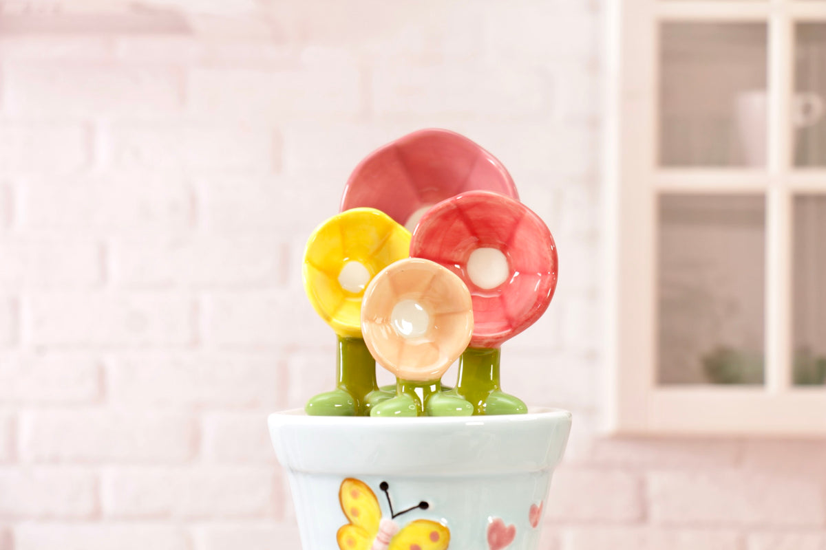 'The Petal Pot' Ceramic Measuring Spoons Set