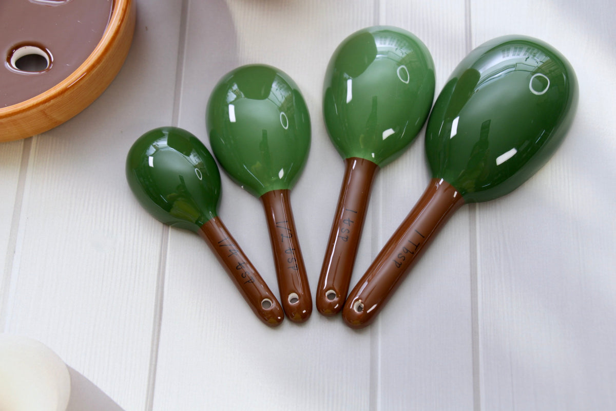 'The Desert Bloom' Ceramic Measuring Cup & Spoons Set