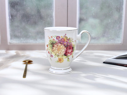 'Wild Roses' Porcelain Coffee Mug