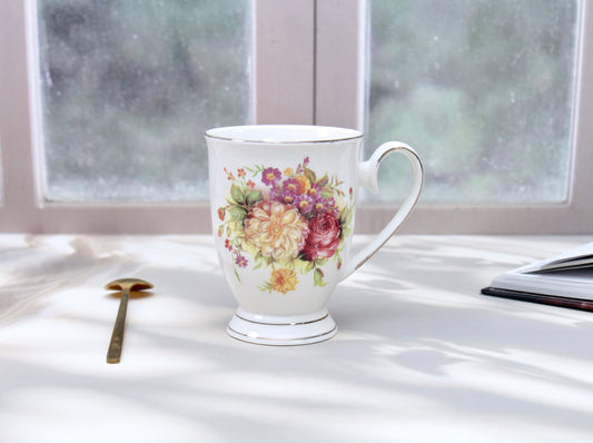 'Wild Roses' Porcelain Coffee Mug