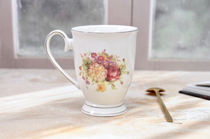 'Wild Roses' Porcelain Coffee Mug