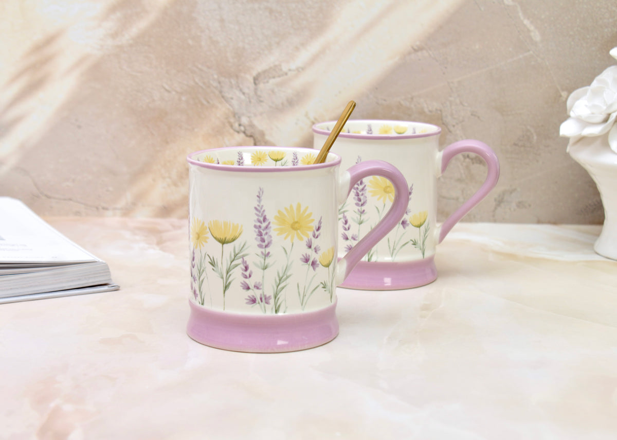 'Florence' Ceramic Coffee Mug, Lilac