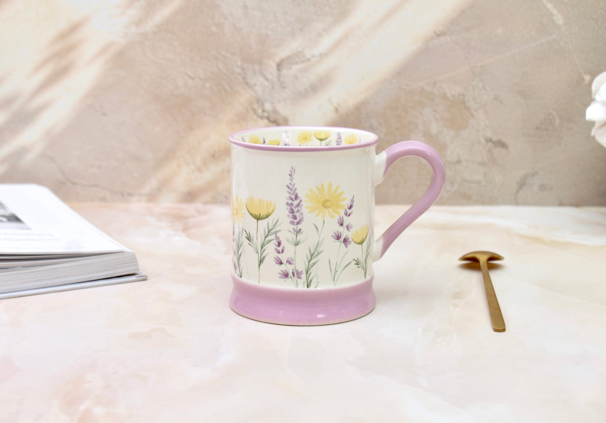 'Florence' Ceramic Coffee Mug, Lilac