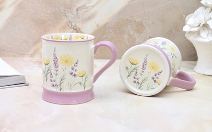 'Florence' Ceramic Coffee Mug, Lilac