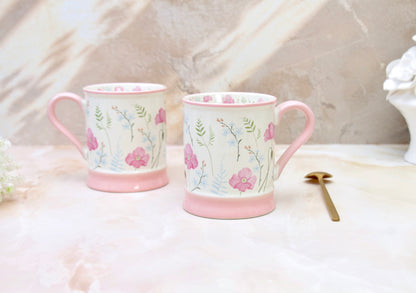 'Florence' Ceramic Coffee Mug, Pink