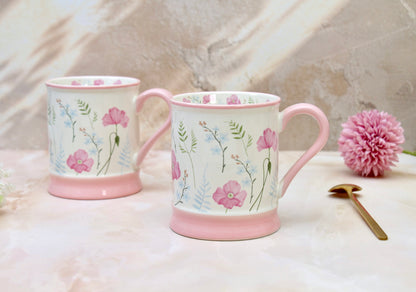 'Florence' Ceramic Coffee Mug, Pink