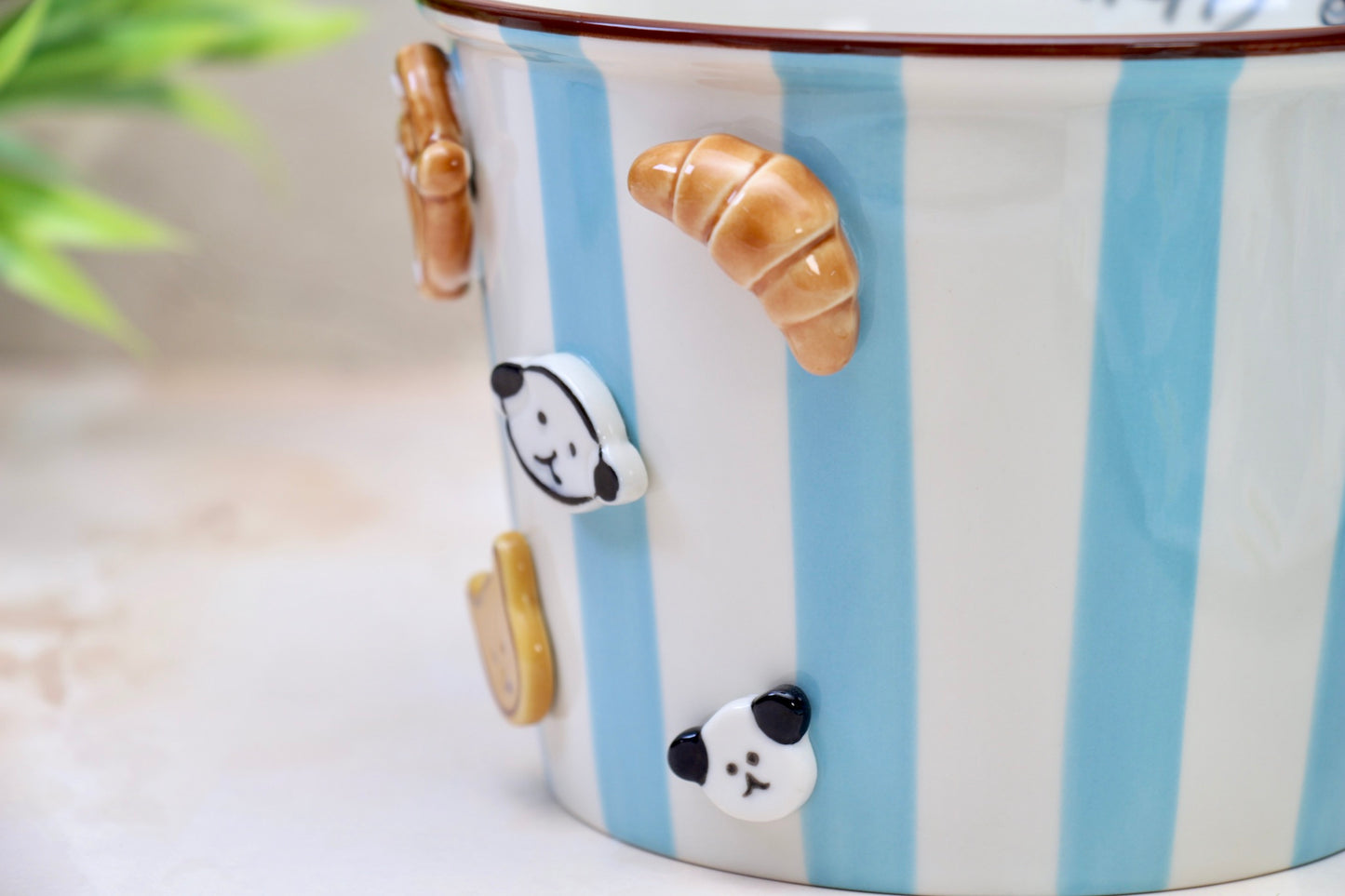 'Carnival Treats' Ceramic Popcorn Bowl | Blue | 1130ml | Large