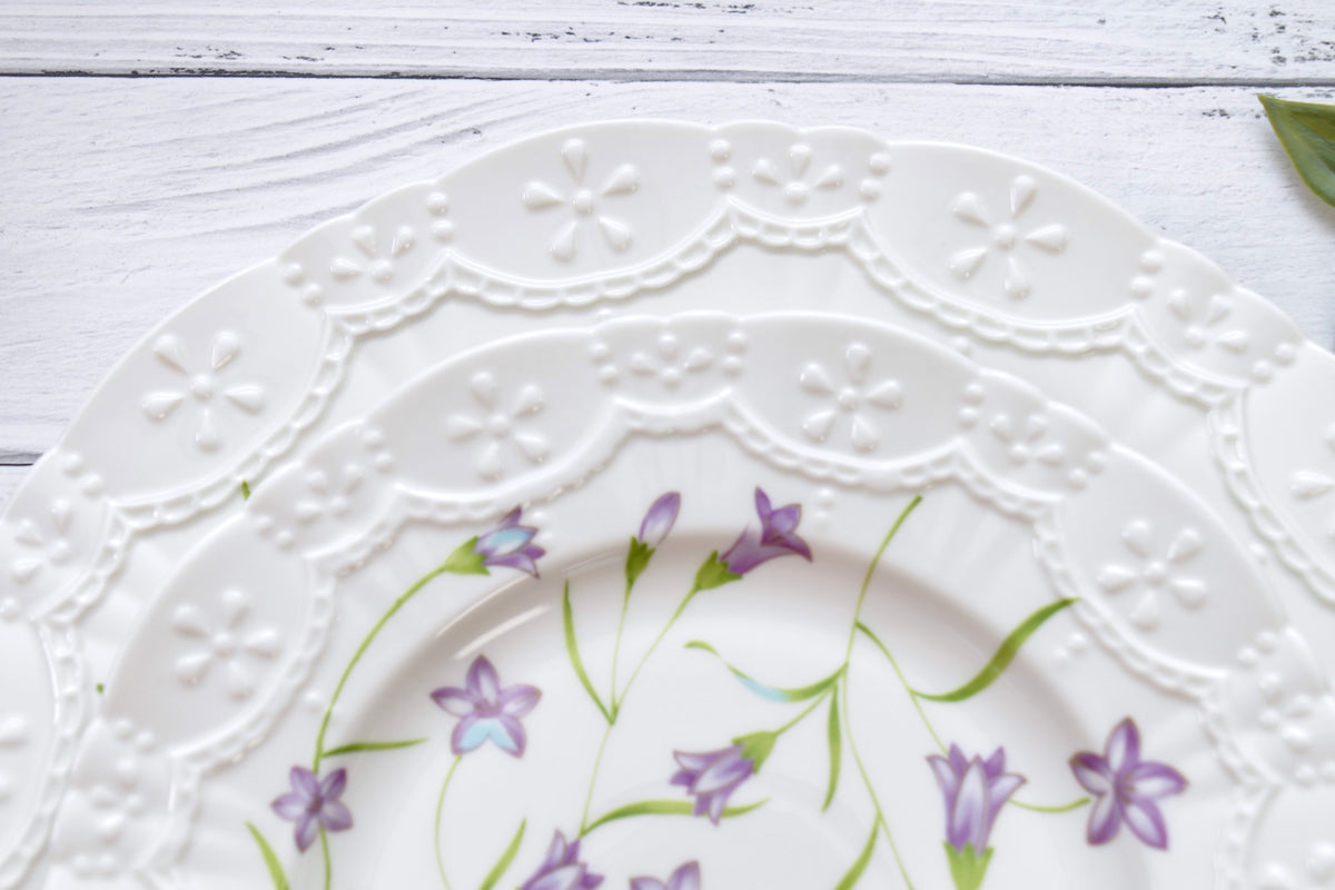 'Lilac Bloom' Ceramic Dinner Plate | 10.5 Inches
