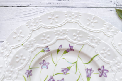 'Lilac Bloom' Ceramic Dinner Plate | 10.5 Inches