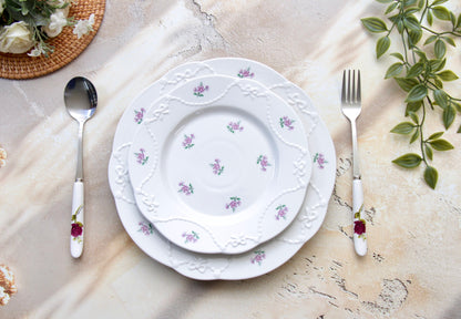 'Lavender Belle' Ceramic Dinner Plate | 10 Inches