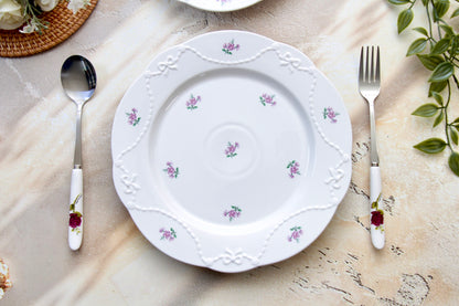 'Lavender Belle' Ceramic Dinner Plate | 10 Inches