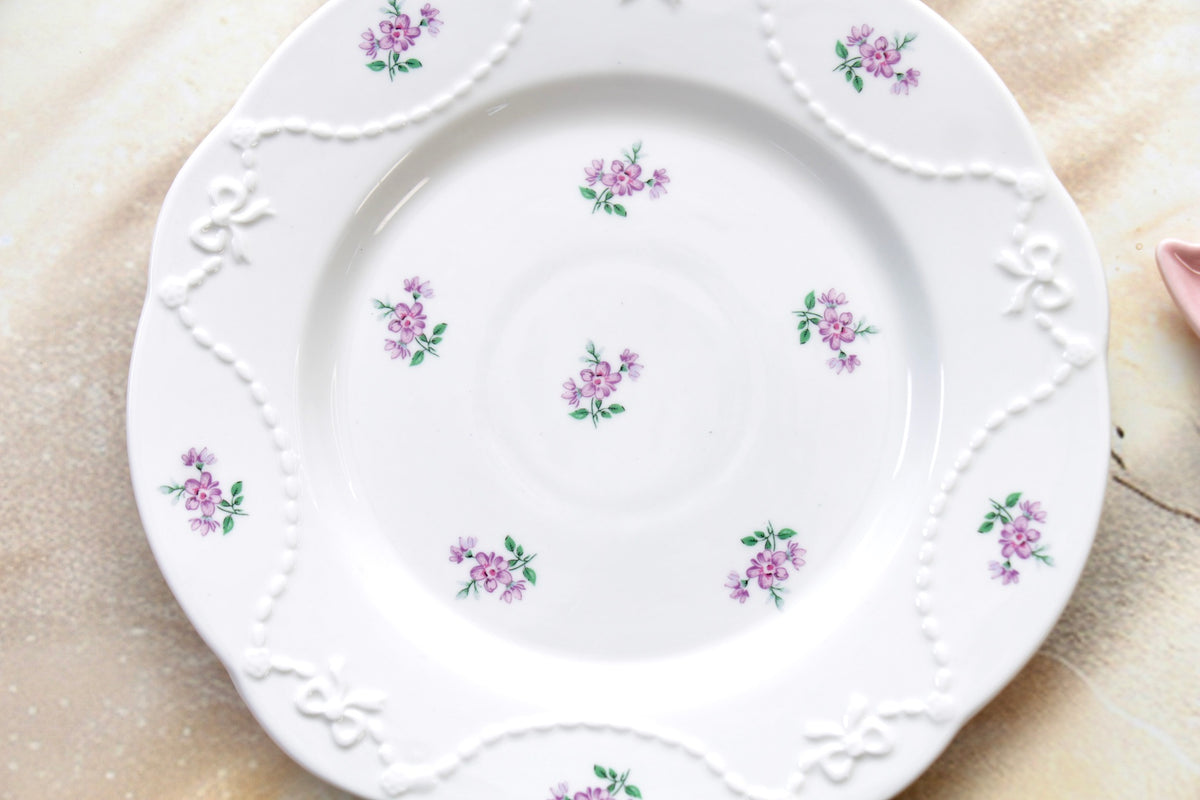 'Lavender Belle' Ceramic Dessert Plate | 8 Inch