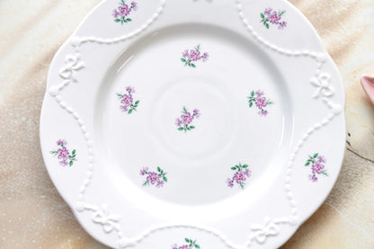 'Lavender Belle' Ceramic Dessert Plate | 8 Inch