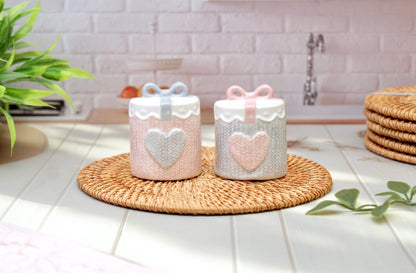 'Sweethearts' Ceramic Salt & Pepper Shaker Set