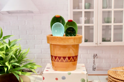 'The Cactus Pot' Ceramic Measuring Spoons Set