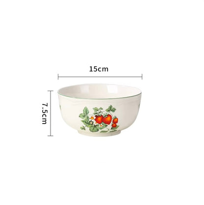'Strawberry Blossom' Ceramic Bowl