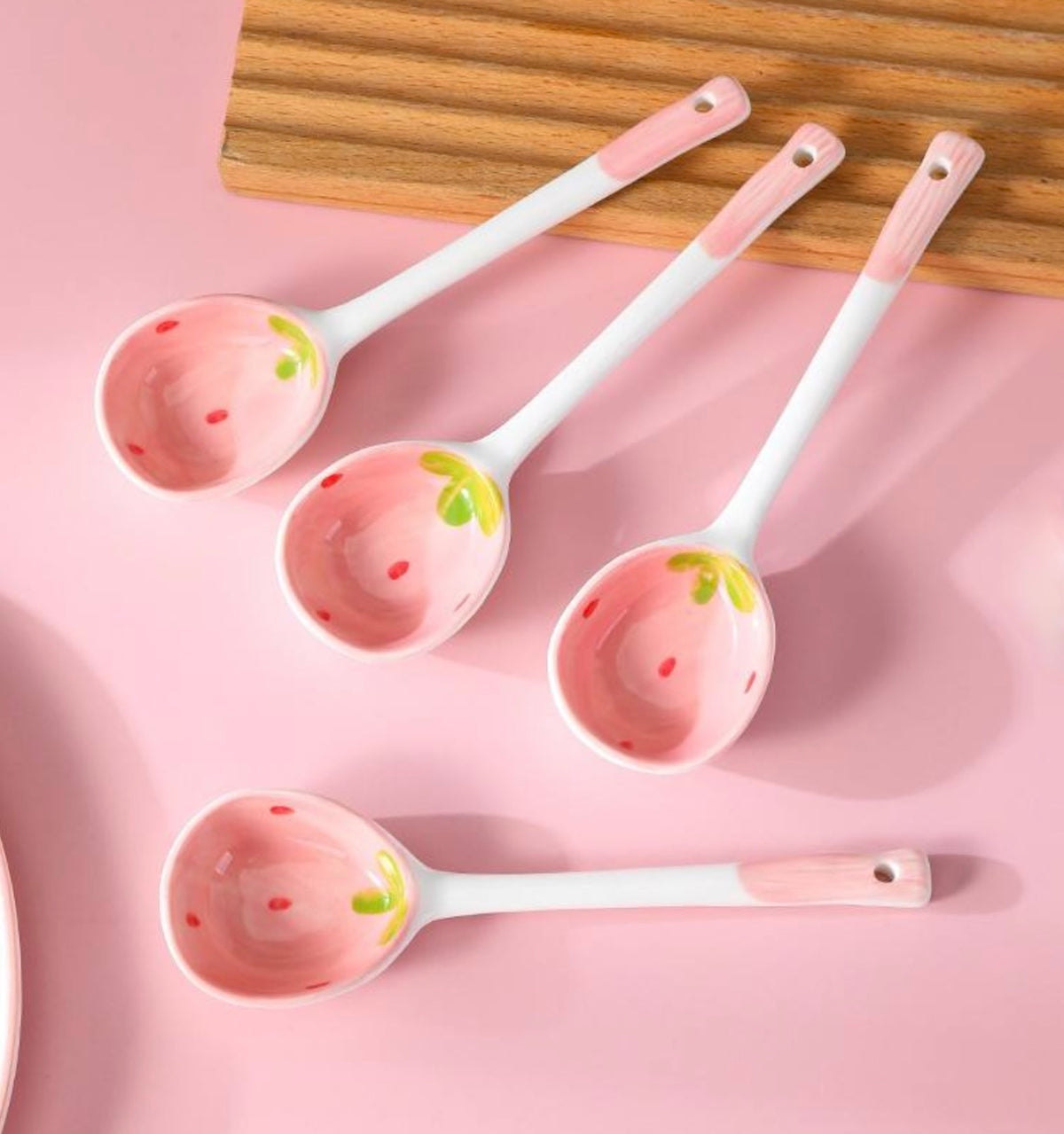 'Strawberry Orchard' Ceramic Spoon