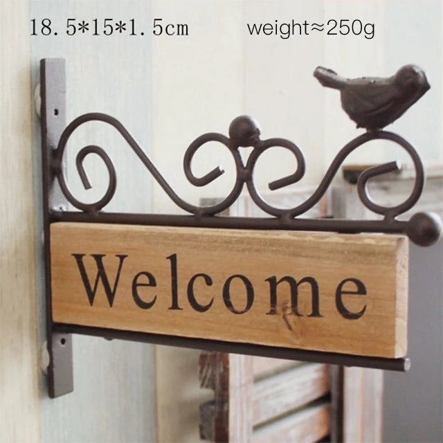 'Welcome' Sign Board