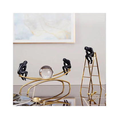 'Crystal Ball' Thinker Figurines Decor Accents