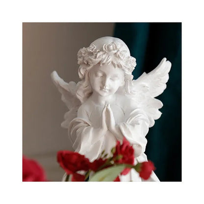 Praying Angel Statue Large - White, 30cm