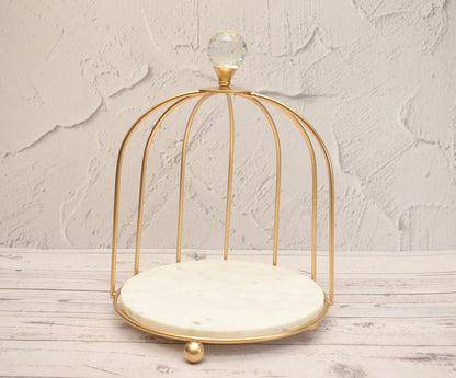 'Bird Cage' Marble Shelf Organiser 1 Tier - Peppylittlethings.com