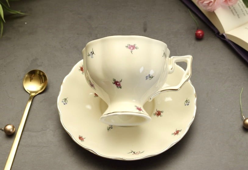 'Bliss' Bone China Cup & Saucer Set Of 1 - Peppylittlethings.com