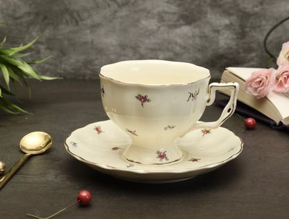 'Bliss' Bone China Cup & Saucer Set Of 1 - Peppylittlethings.com