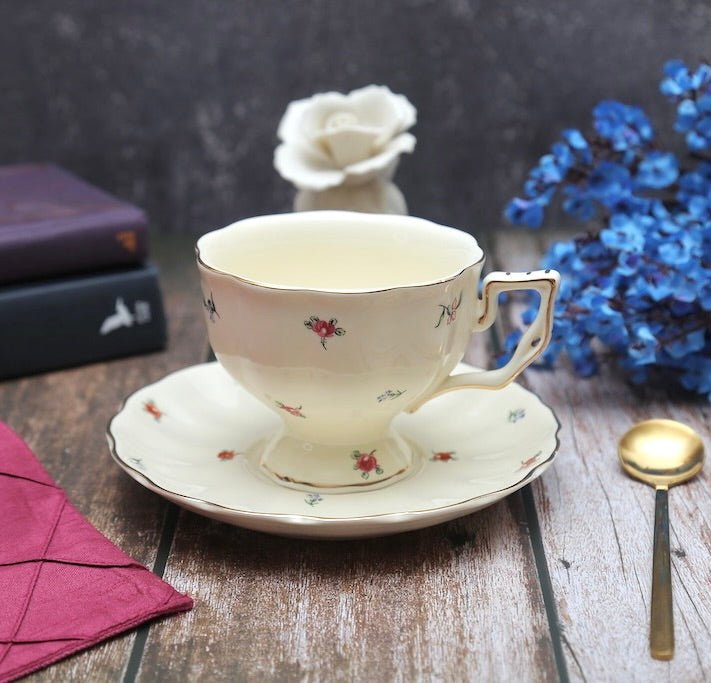 'Bliss' Bone China Cup & Saucer Set Of 1 - Peppylittlethings.com