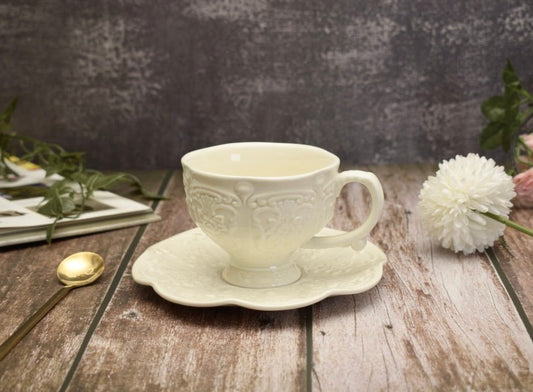 'Brittany' Bone China Cup & Saucer Set Of 1 - Peppylittlethings.com