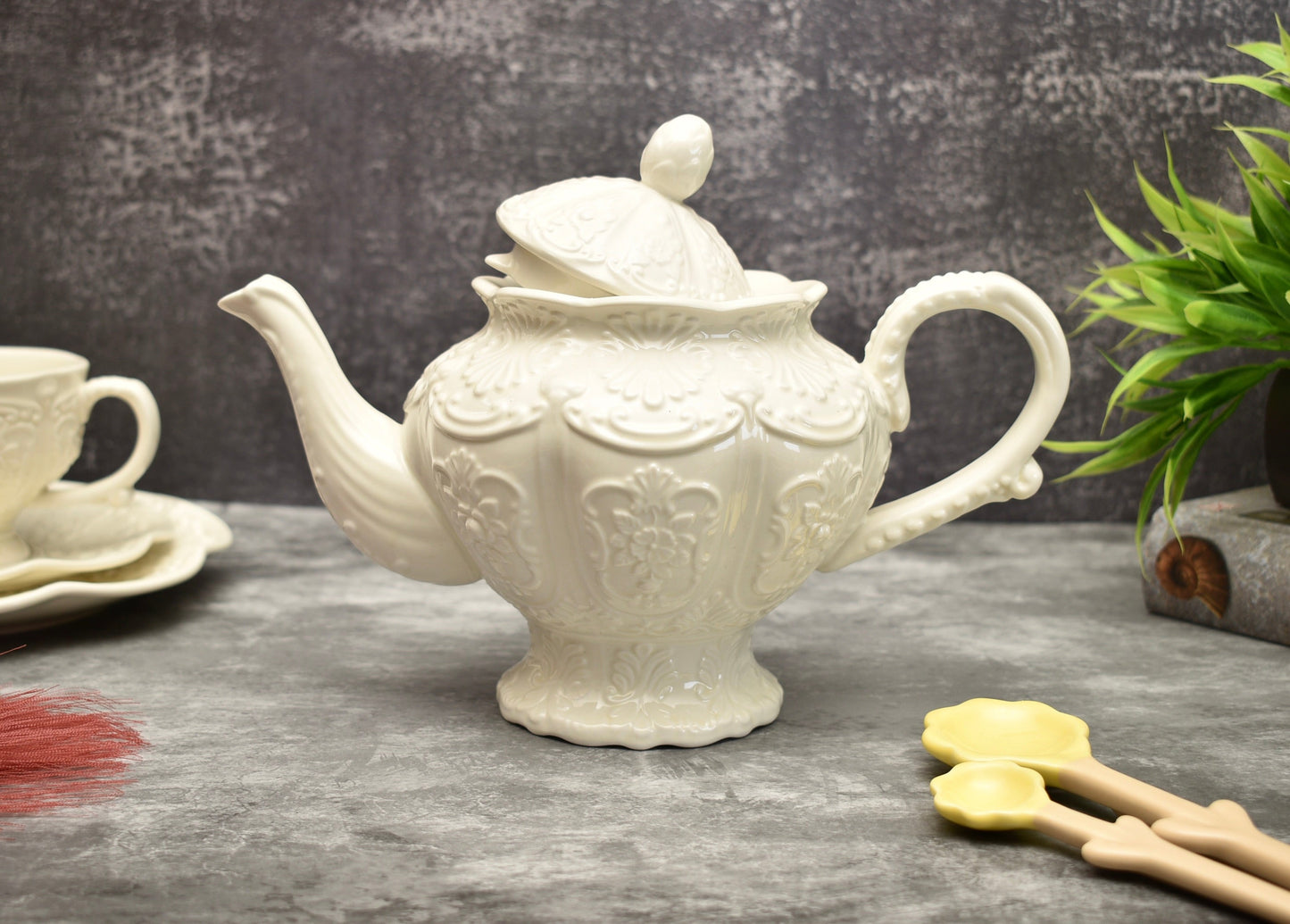 Chelonia Ceramics - Handmade Teapot - Satin White – Ceramicconceptphl