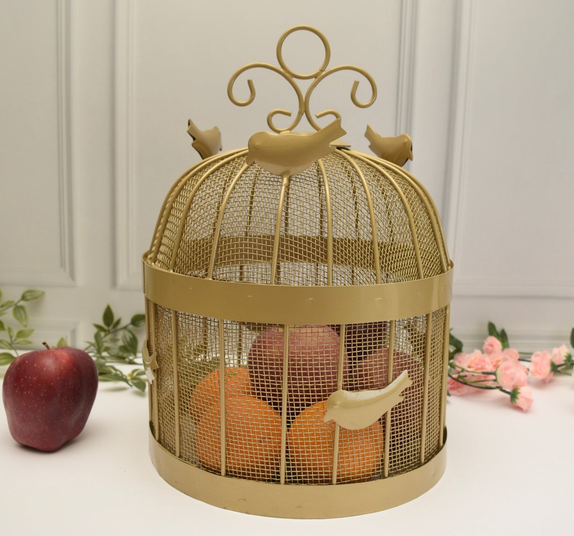 'Canary' Metal Fruit Basket / Organiser - Peppylittlethings.com